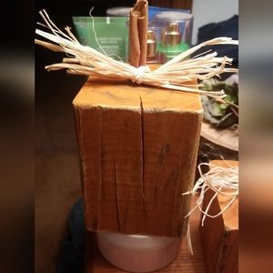 Wooden distressed pumpkin